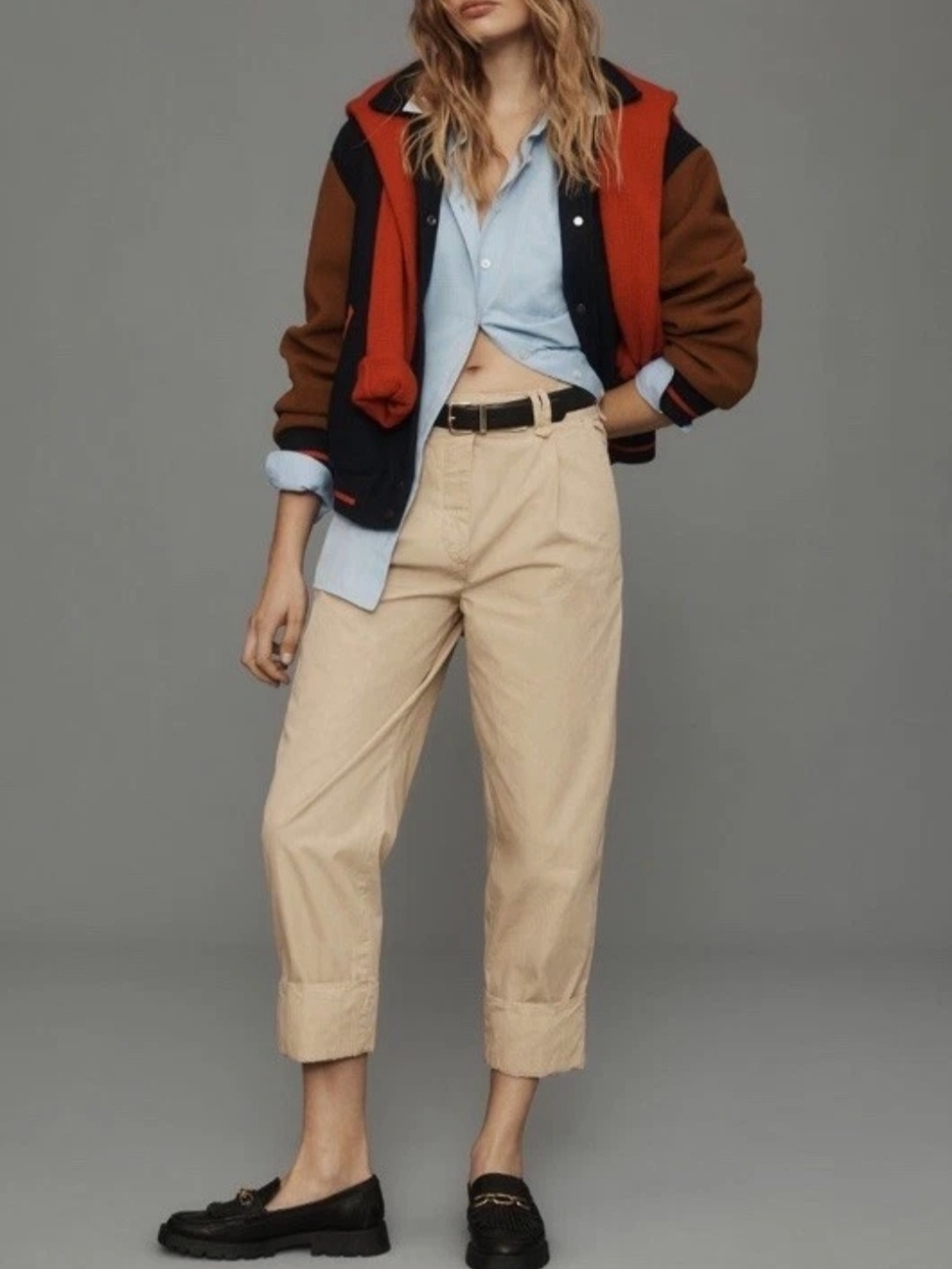 Anthropologie High Cuff Chino NWOT